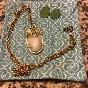 Kendra Scott necklace and earrings